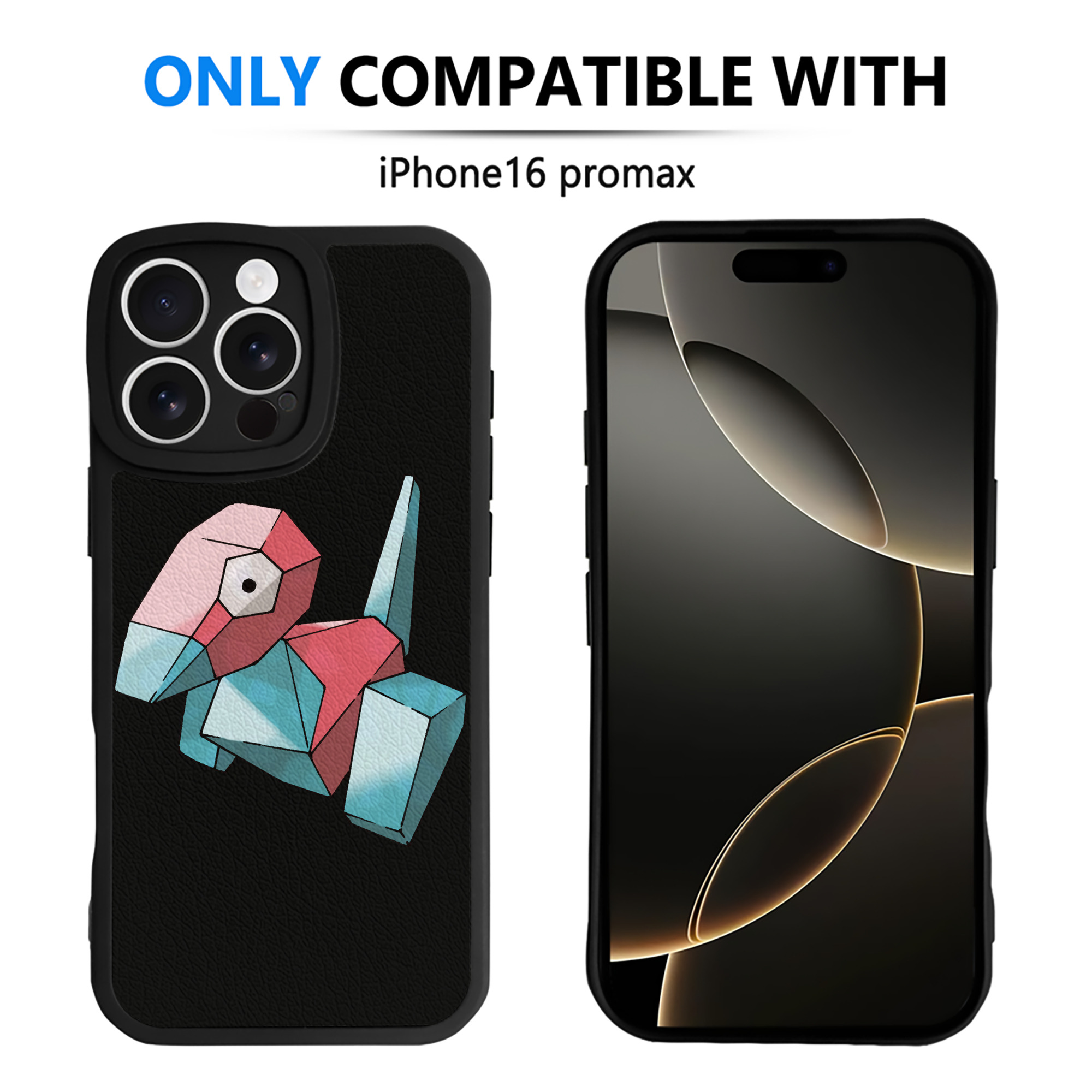 （画像用） ポケットモンスター Pokémon 【iPhone 16シリーズ対応】シリコンスマホケース（レザー調） 材質：シリコン